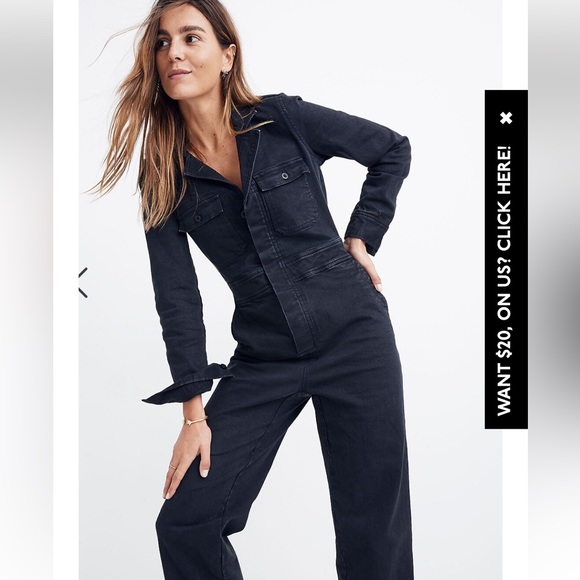 BNWT Madewell Denim Jumpsuit - Picture 1 of 12
